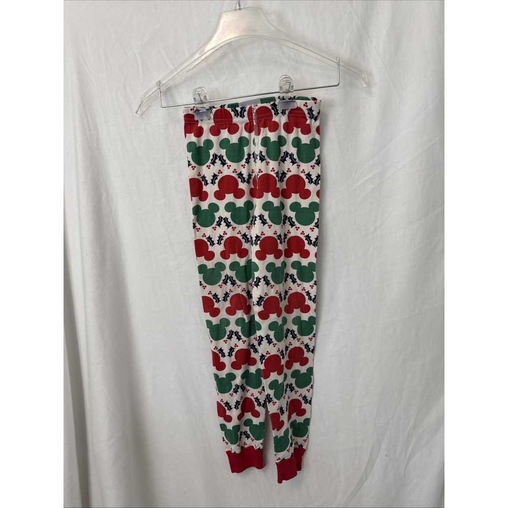 Hanna Andersson Disney Mickey Mouse Holiday Pajama Pants Kids Size 8 Red Green